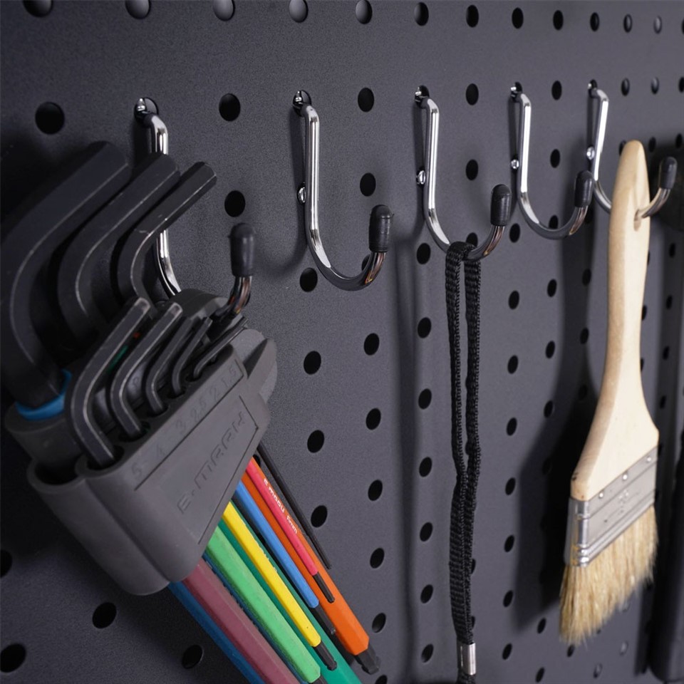 wall mounted metal pegboard